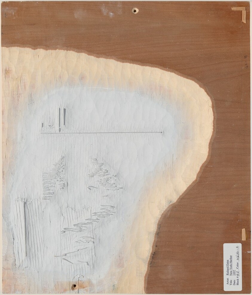 Study VI, New York Harbor [verso, #42, white]