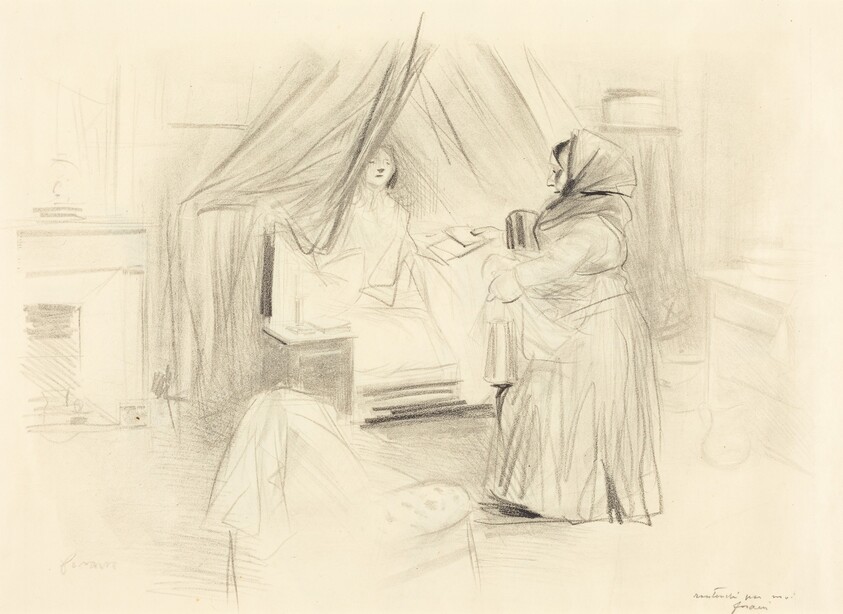 Le petit déjeuner (planche en largeur) (Breakfast) (horizontal plate)