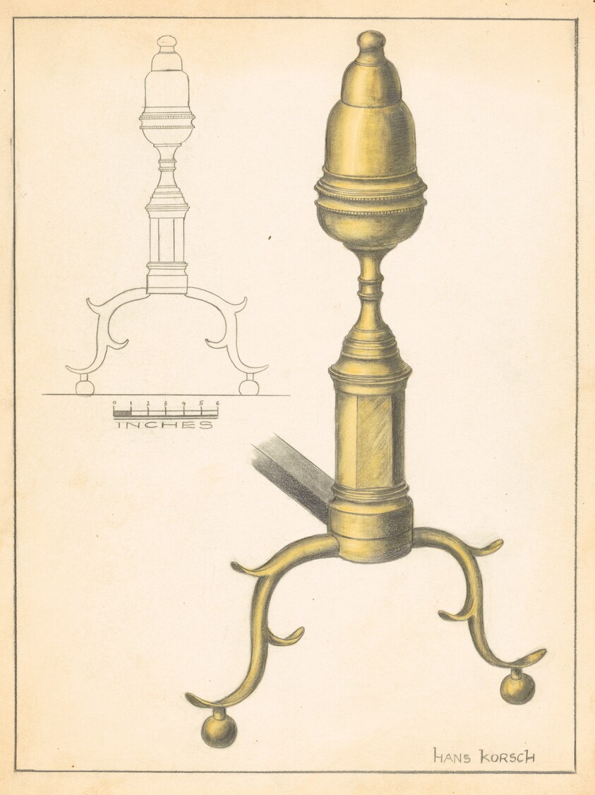 Andiron (one of pair)