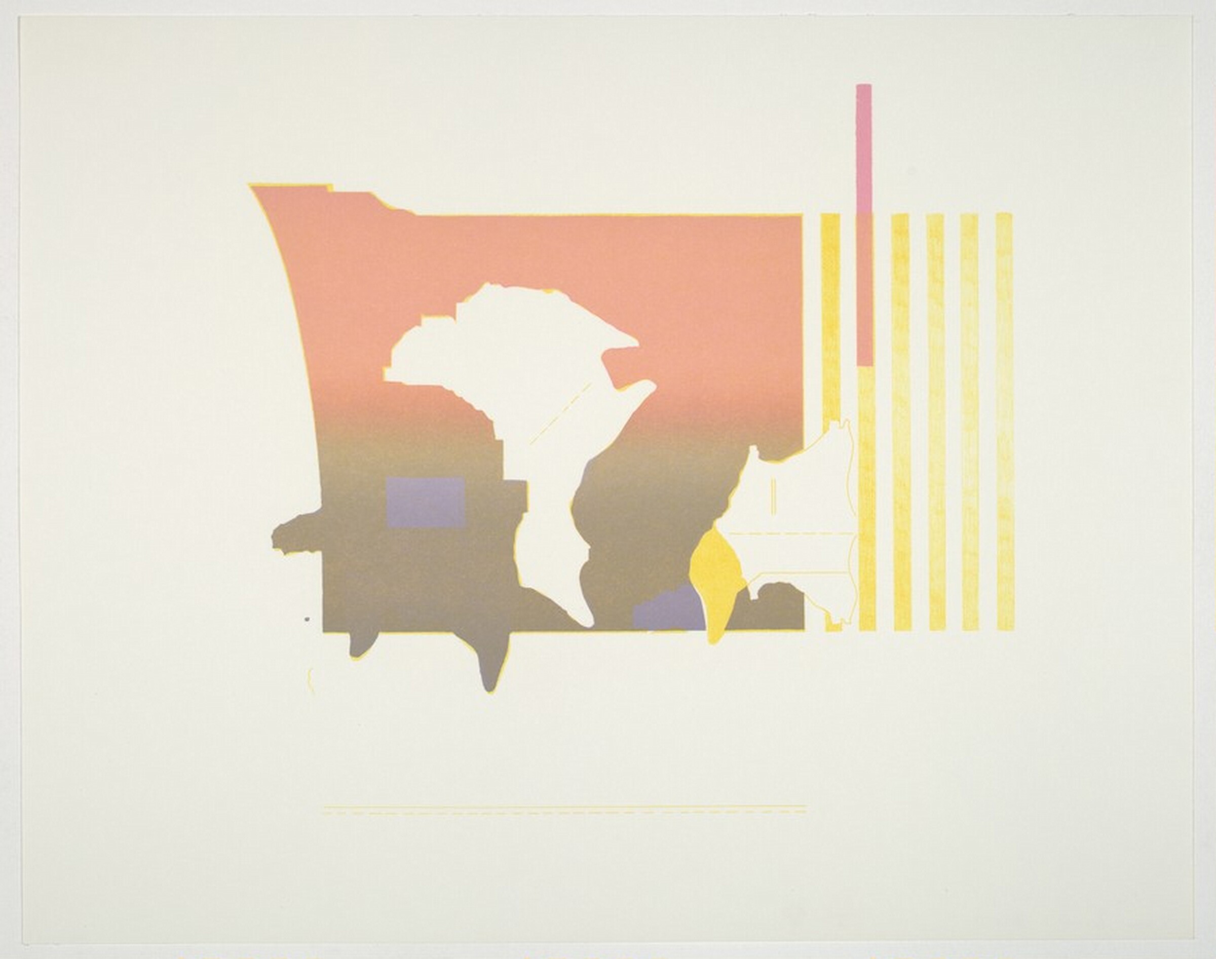 Untitled (Suite Number 2), Ed Moses, 1968