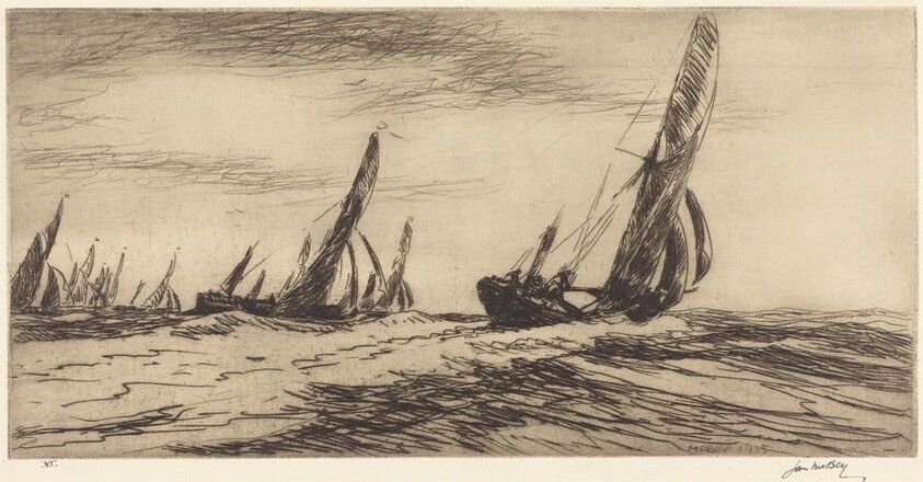 The Thames Barge Race: The Start