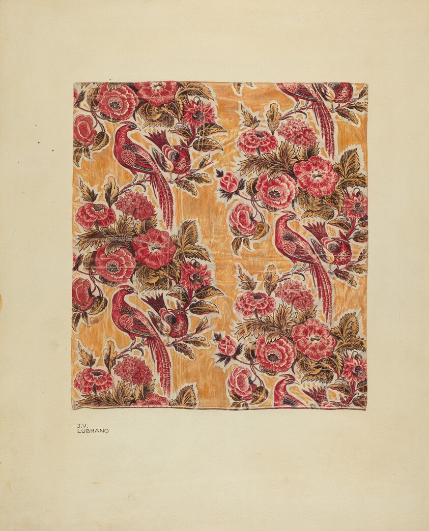 Yellow Glazed Chintz