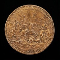 Battle under City Walls [reverse], Attributed to Annibale Fontana, c. 1550