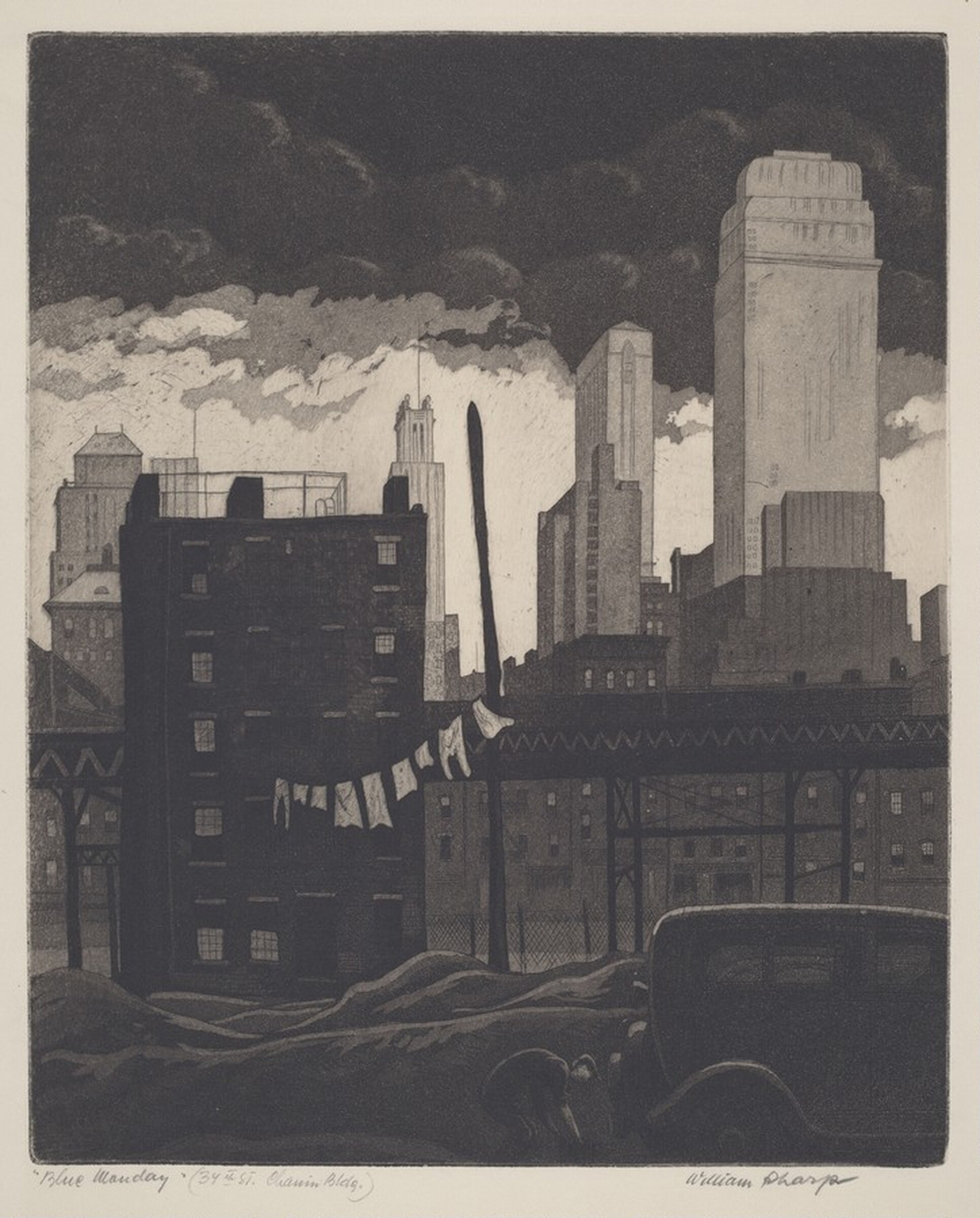 Blue Monday (34 Street, Chanin Building), William Sharp, 1945-1946