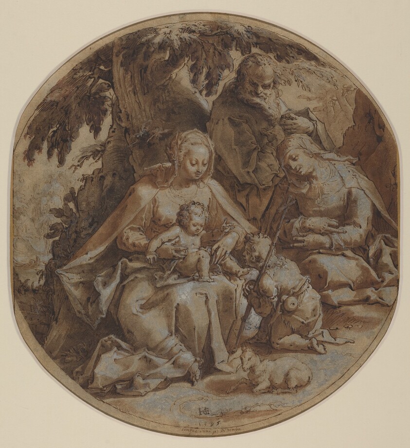 The Holy Family with Saint Elizabeth and Saint John the Baptist