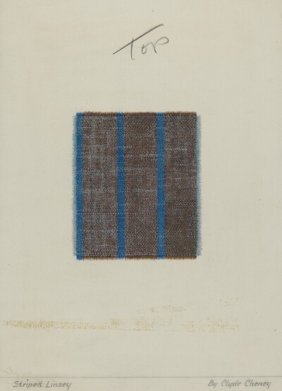 Woven Striped Linsey Wooley