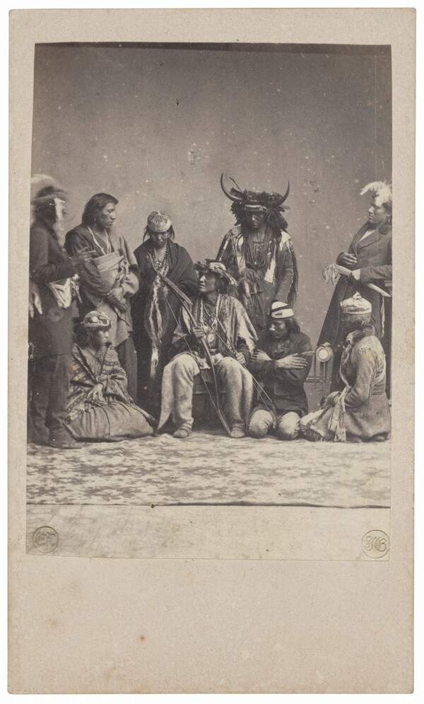 Portrait of Nine Native Americans