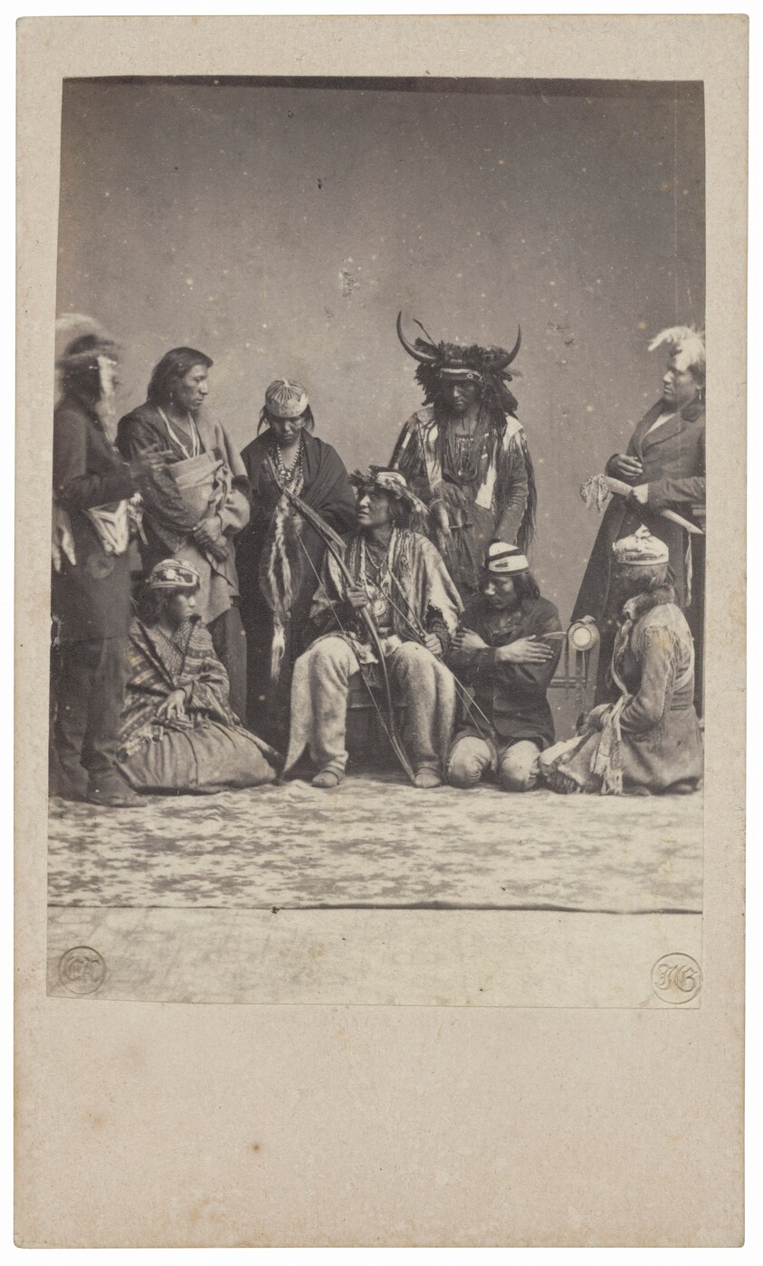 Portrait of Nine Native Americans