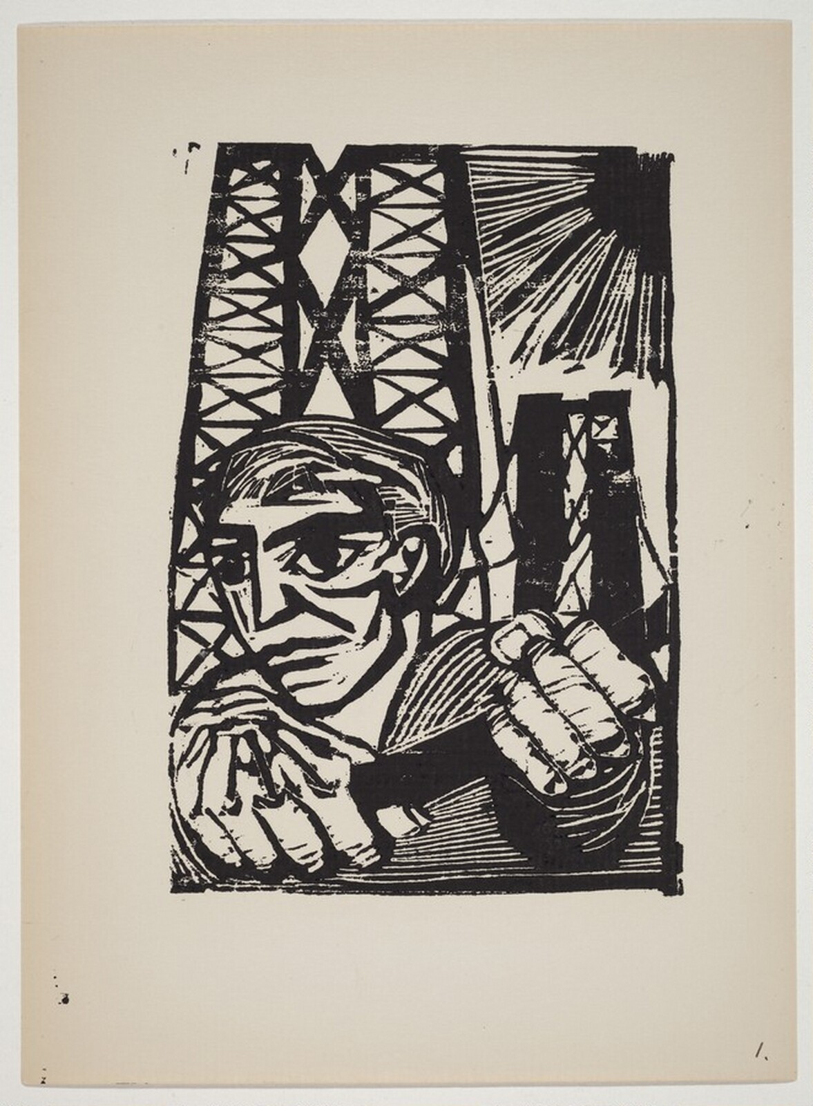 Bridge Worker, Leonard Baskin, 1950