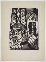 Bridge Worker, Leonard Baskin, 1950