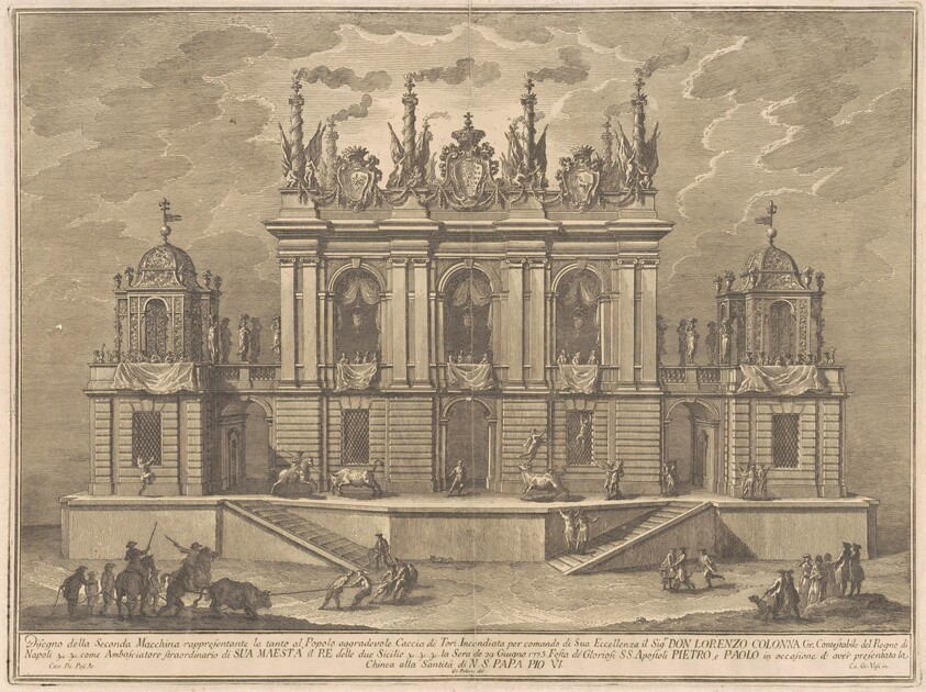 The Seconda Macchina for the Chinea of 1775: A Bull-fight