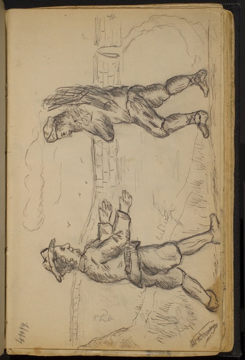 Two Travelers in a Landscape