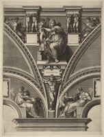 The Delphic Sibyl, Giorgio Ghisi after Michelangelo, early 1570s