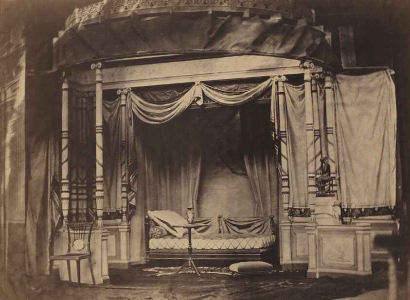 Bedroom display in the Paris Universal Exposition of 1855