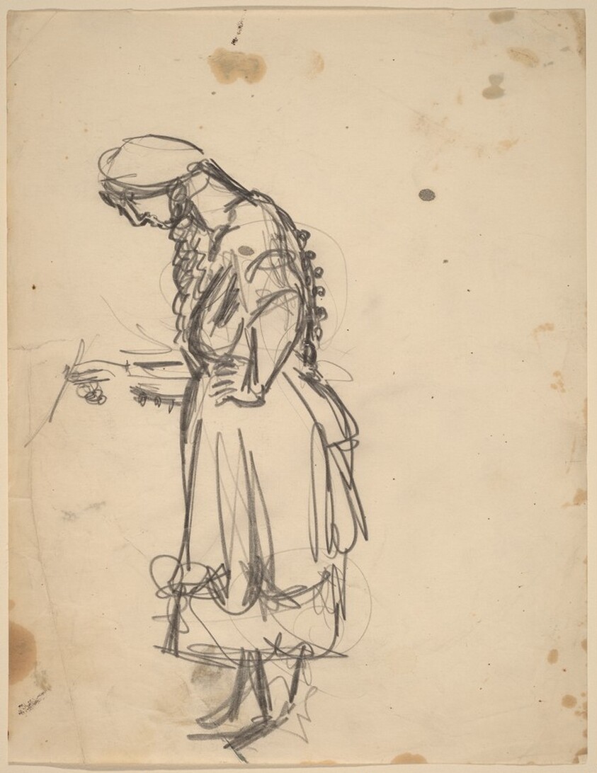 Woman in a Long Dress