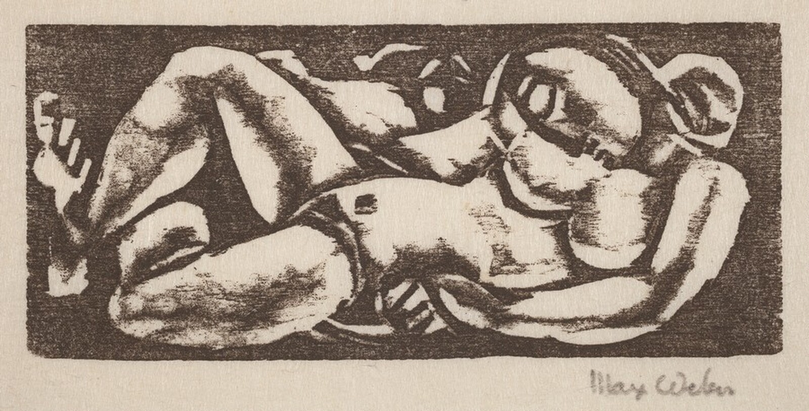 Reclining Nude, Max Weber, 1924-1930