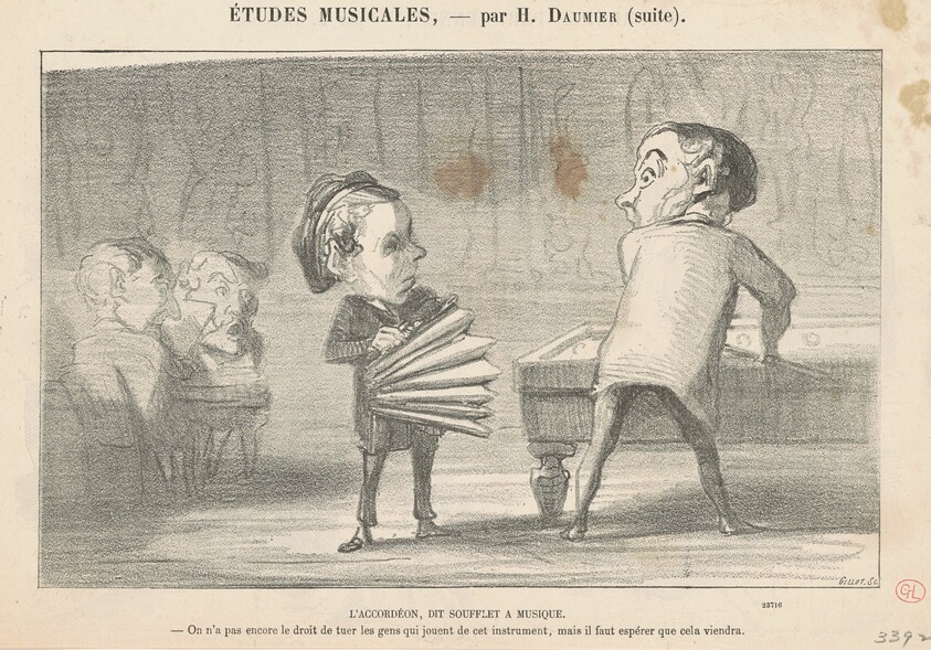 L'accordéon, dit soufflet à musique