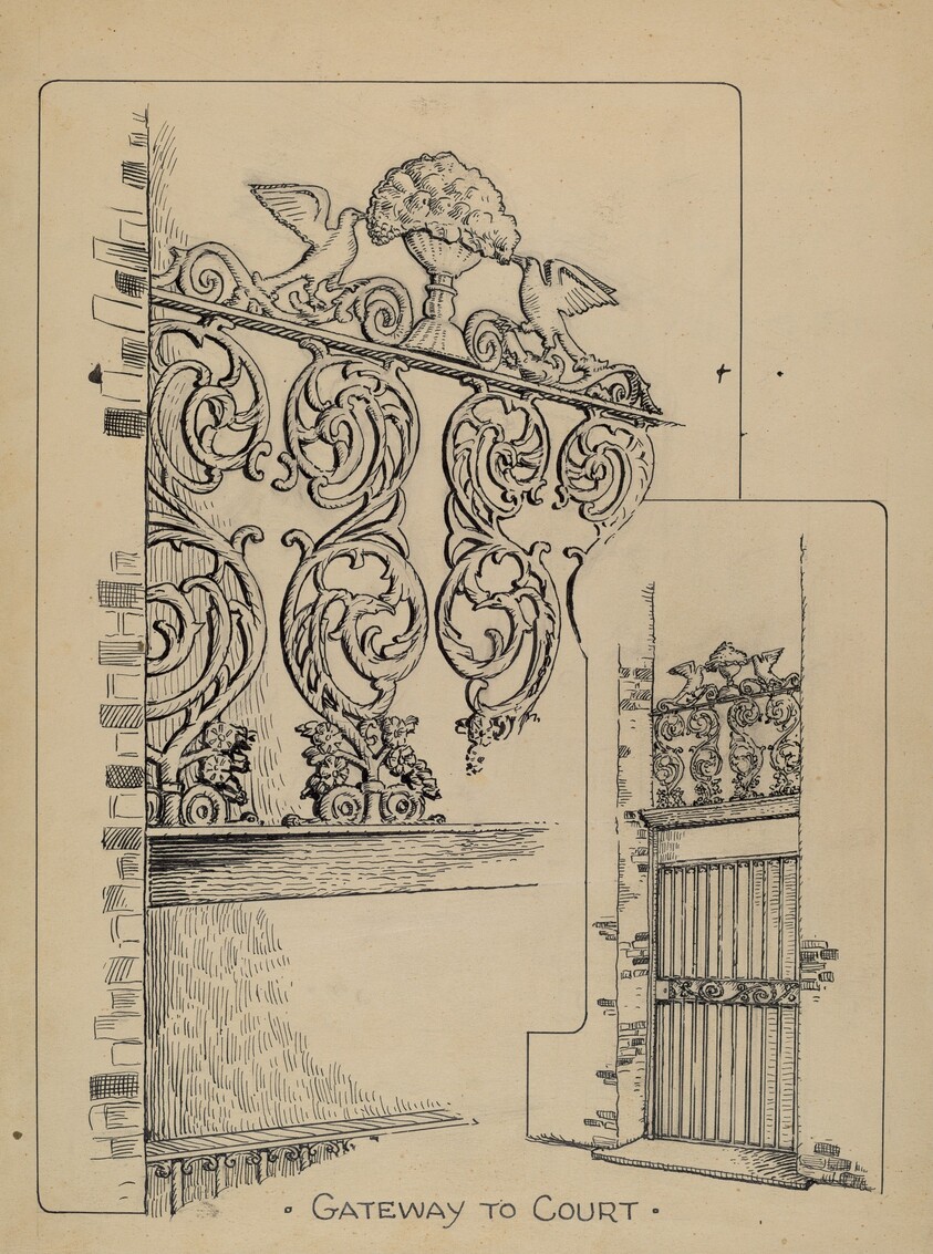 Iron Work on Doorway