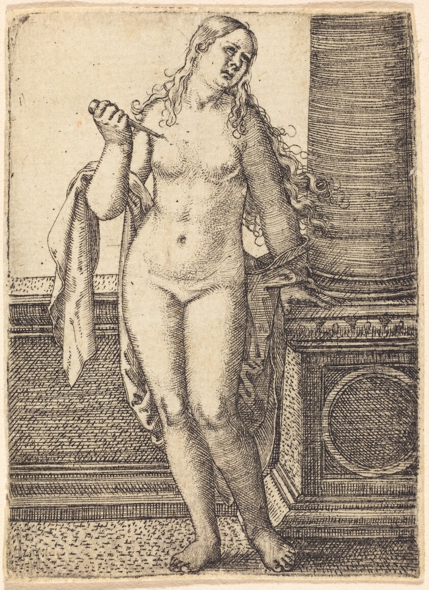 Lucretia Standing at a Column