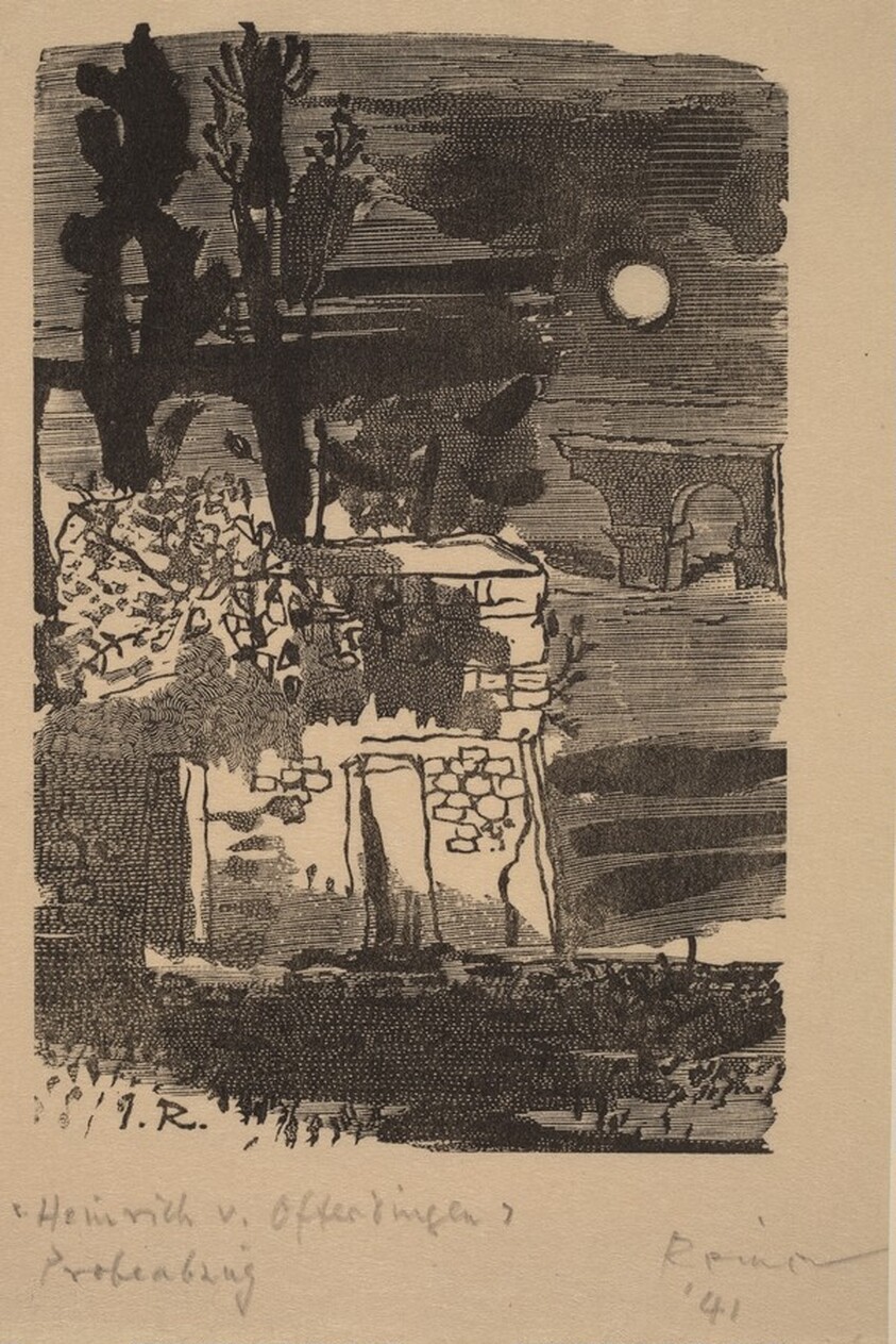 Illustration to Novalis, "Heinrich von Ofterdingen"