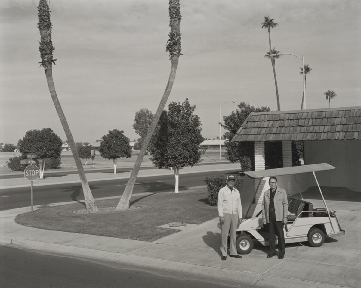 Sun City, Kenneth E. Peschau and Friend, Looking Northwest