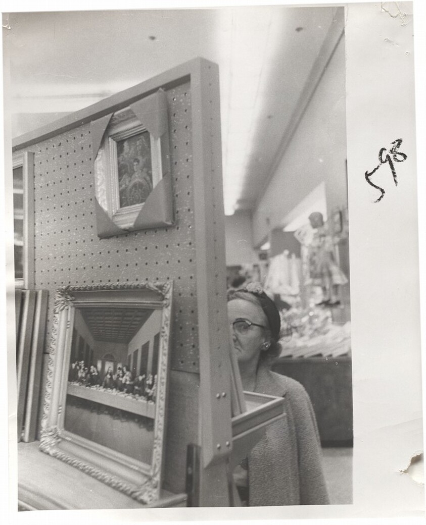 Woman inside shop--San Francisco