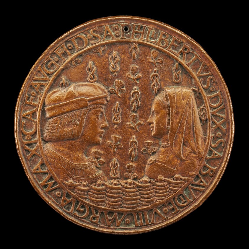 Filiberto II le Beau (the Fair), 1480-1504, 8th Duke of Savoy 1497, and Margaret of Austria, 1480-1530, His Wife [obverse]