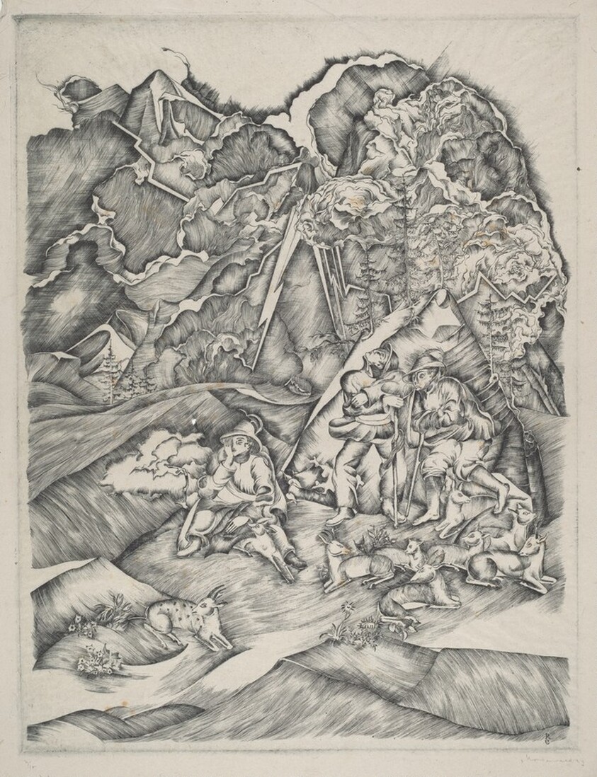 Goatherd in a Thunderstorm