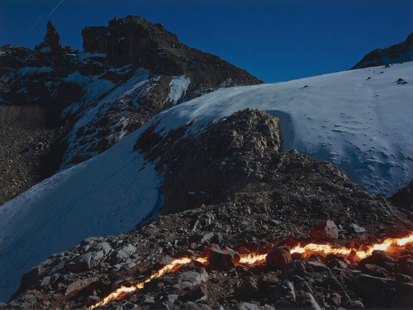 The Lewis Glacier, Mt. Kenya, 2004 (B)