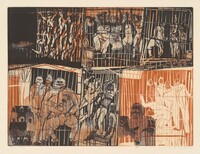 In Birmingham Jail, Warrington Colescott, 1963