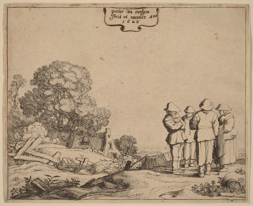 Three Peasants and a Woman