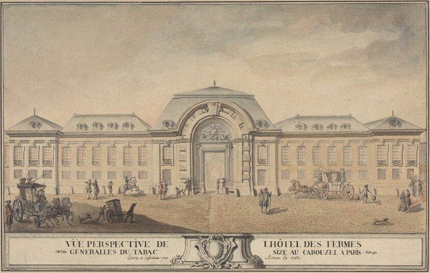 View of the Hôtel des Fermes Générales du Tabac