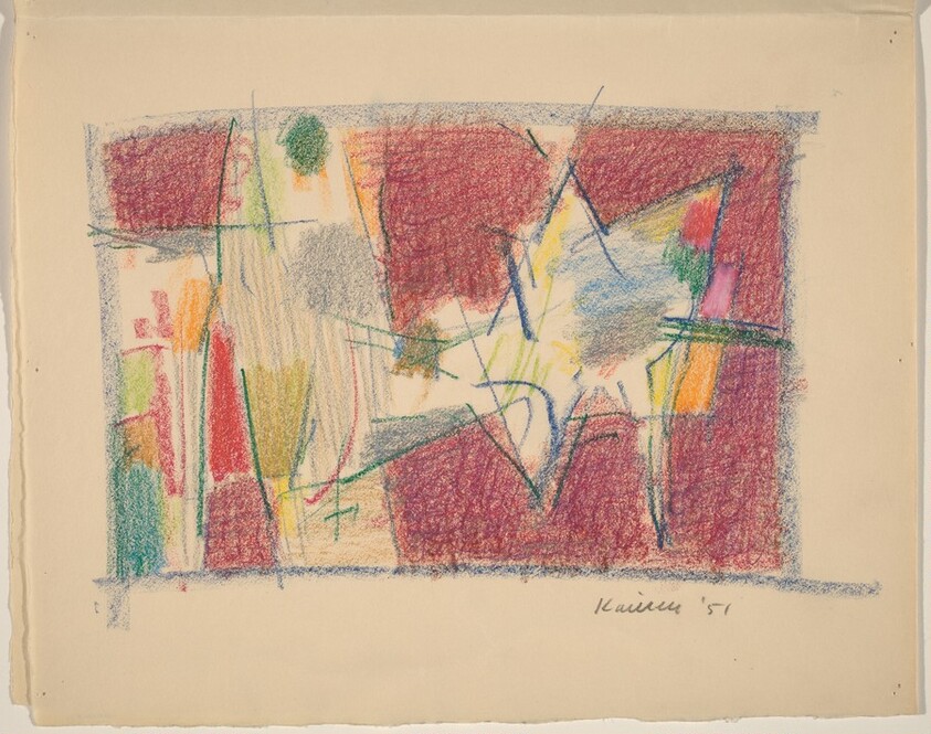 Dance II [one of two drawings on folded sheet]