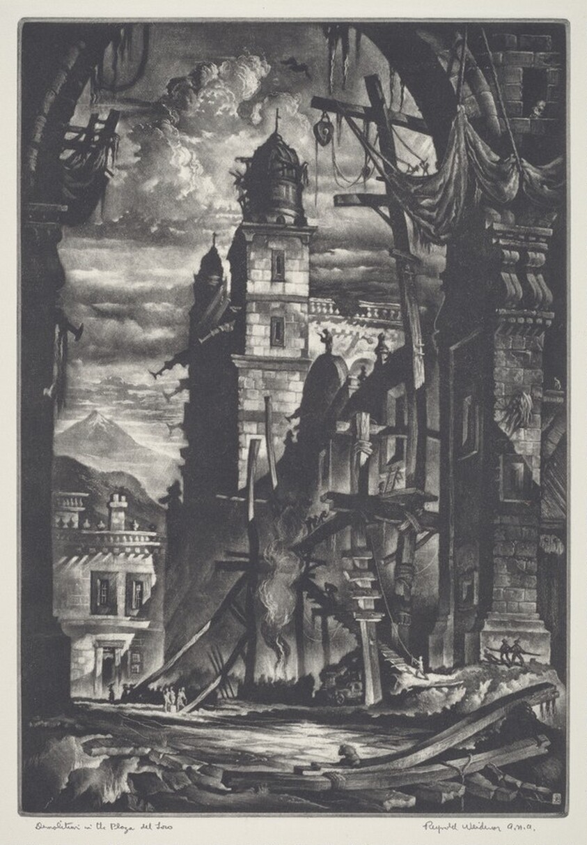 Demolition in the Plaza del Toro