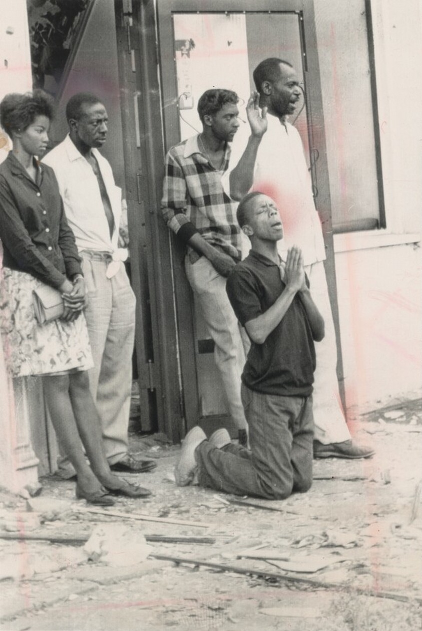 Title from caption on object: “A Youth Knelt in Prayer...”