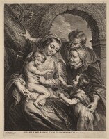 The Holy Family with the Goldfinch, Schelte Adams Bolswert after Sir Peter Paul Rubens