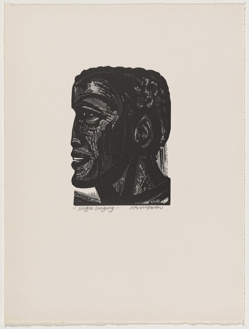 Negro Singing from For Carl Zigrosser