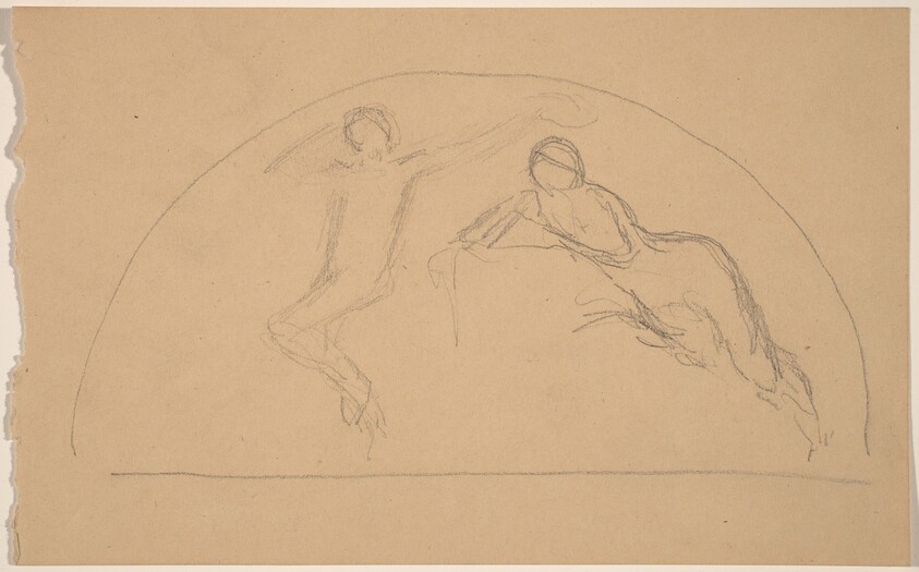 Study of Figures in a Lunette
