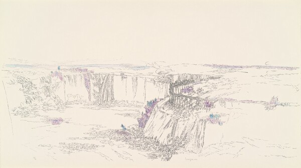 Train on Bridge from Vista Series