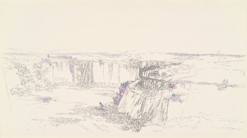 Train on Bridge from Vista Series