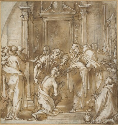 Saint Vincent Ferrer Taking His Vestments