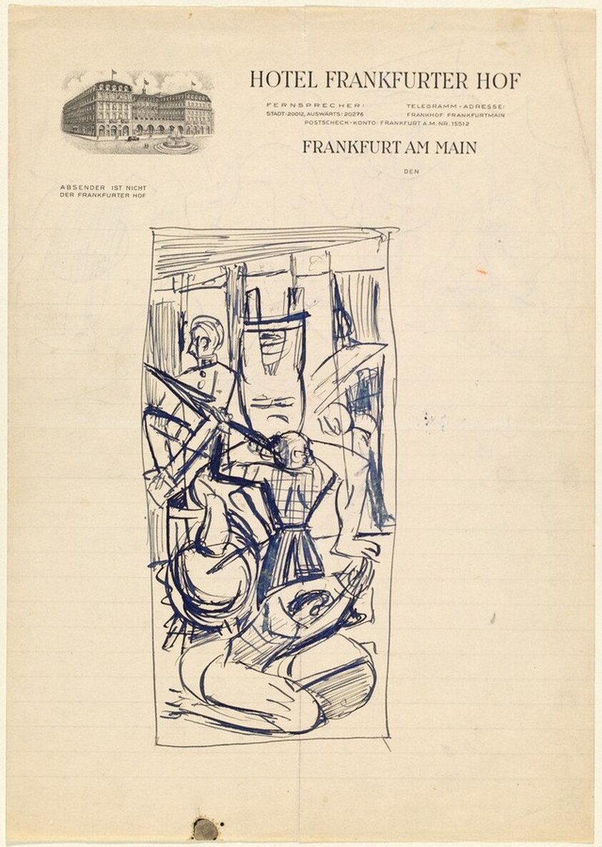 Study for Left Panel of "Departure"