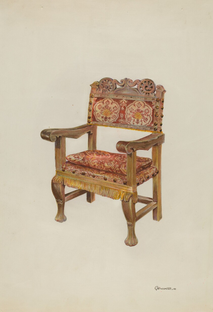 Hand-carved Armchair