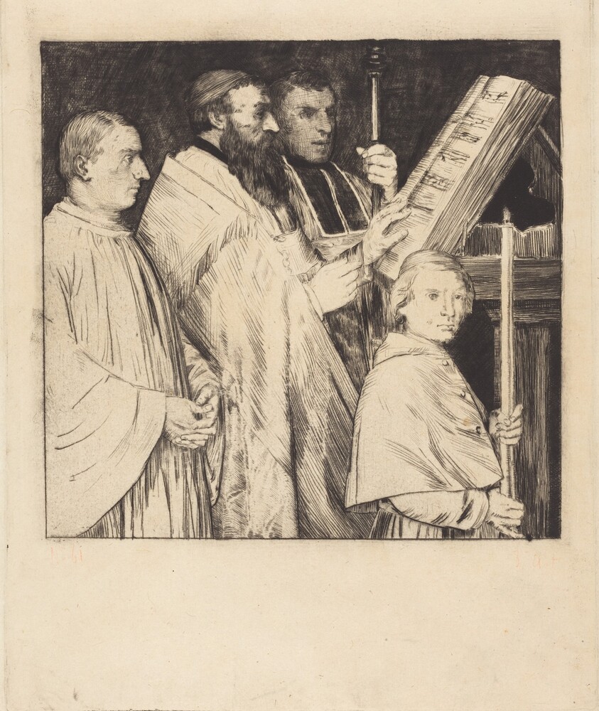 Choristers, 1st plate (Le lutrin)