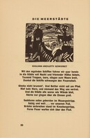 Die Meerstädte (The Sea Cities) (headpiece, page 20) from Georg Heym: Umbra Vitae (Georg Heym: The Shadow of Life), Ernst Ludwig Kirchner, 1924