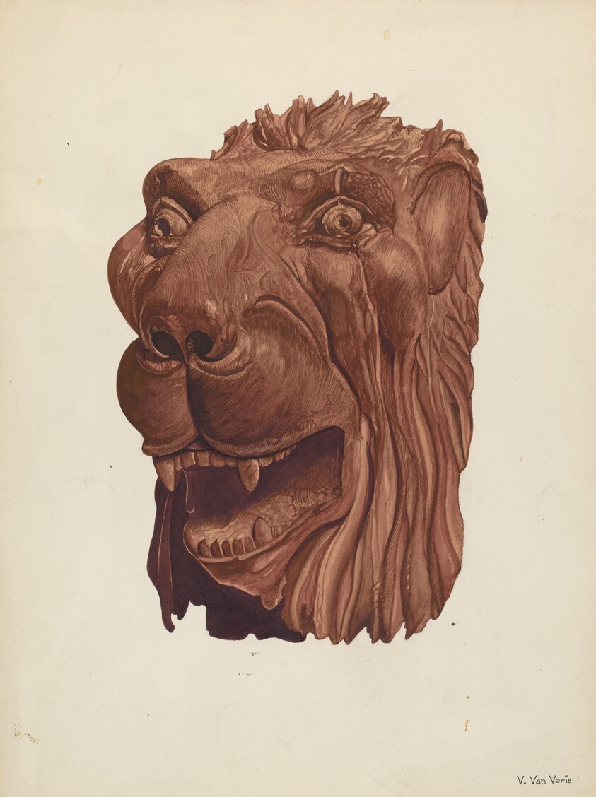 Carved Lion's Head