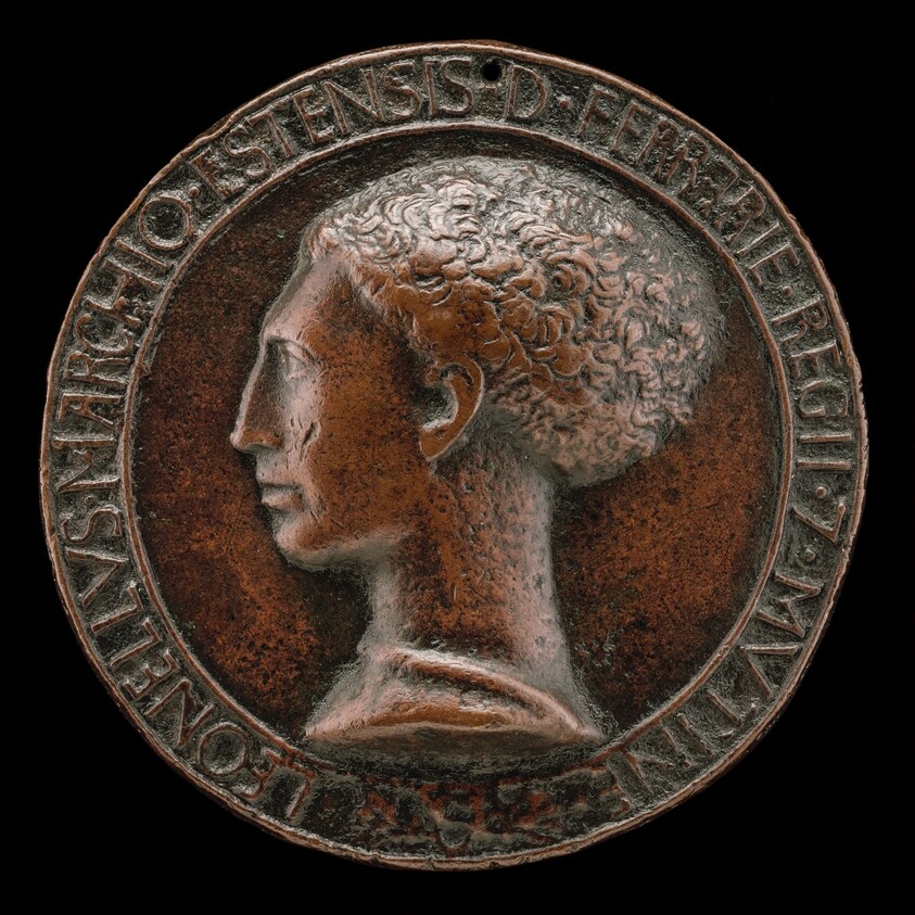 Leonello d'Este, 1407-1450, Marquess of Ferrara 1441 [obverse]