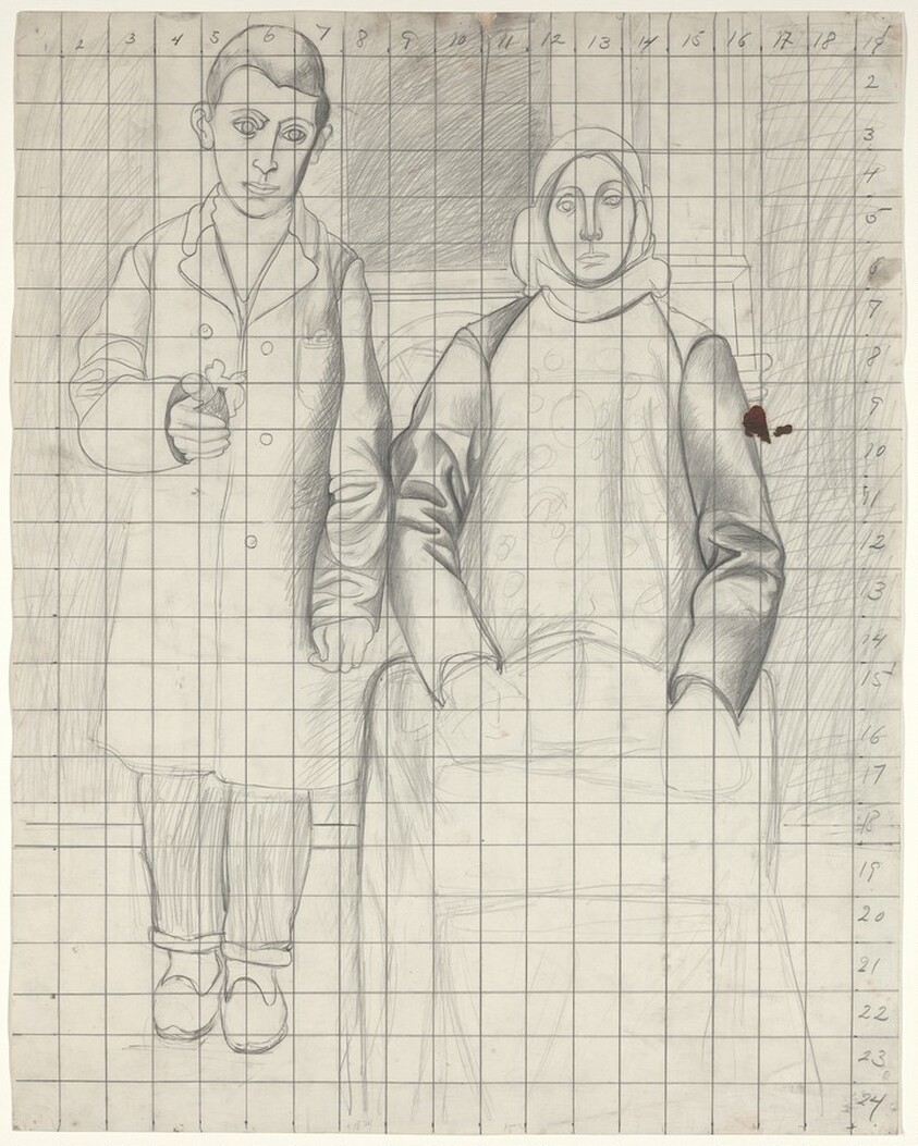 Study for The Artist and His Mother
