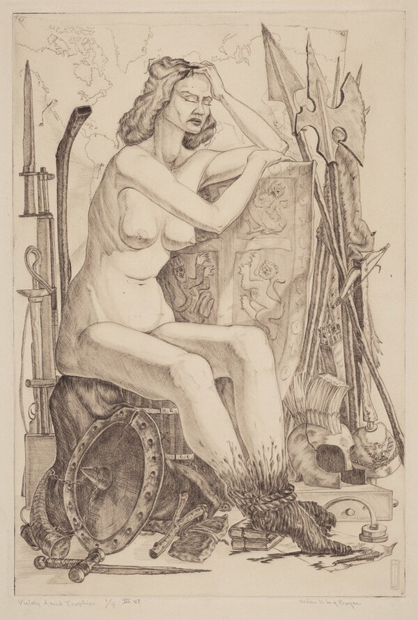 Victory Amid Trophies