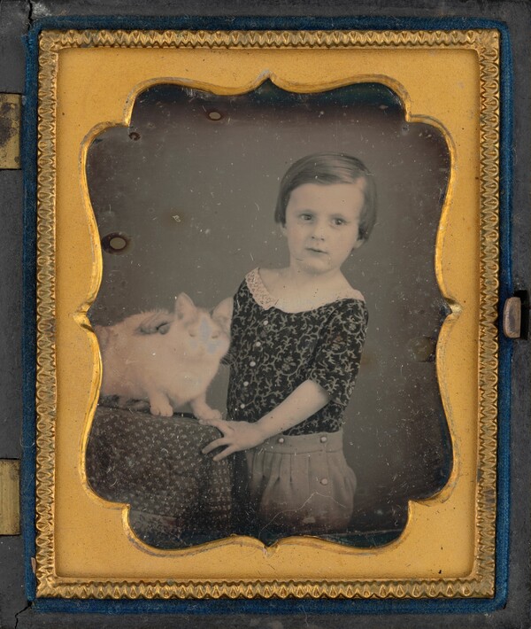 "Charles Aaron and His Cat"